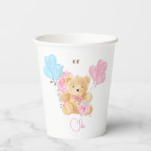 We kunnen bijna wachten op Gender Reveal Party Papieren Bekers (Achterkant)