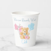We kunnen bijna wachten op Gender Reveal Party Papieren Bekers (Voorkant)