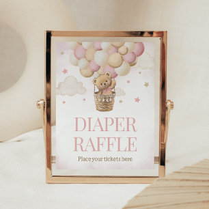 We kunnen bijna wachten op roze Beren luierloof Poster