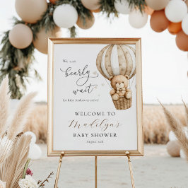 We kunnen bijna wachten op Teddy Bear Baby shower  Poster