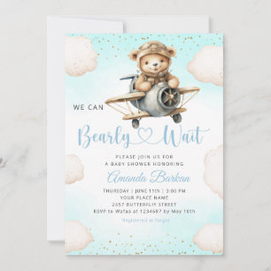 We kunnen bijna wachten op waterverf Blue Boy Baby Kaart