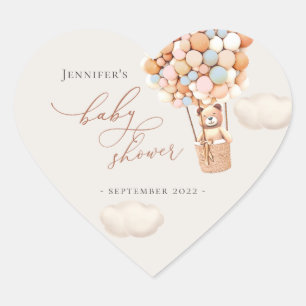 We kunnen blauw Baby shower harthart Stickers. Hart Sticker