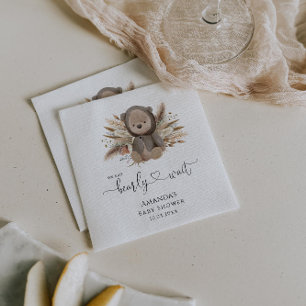 We kunnen boho Beer Baby shower afwachten. Servet