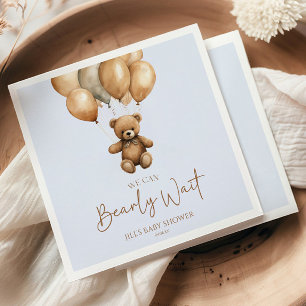 We kunnen boho Teddy Bear Baby shower afwachten. Servet