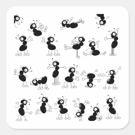 We kunnen dansen vierkante sticker (Voorkant)