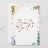 We kunnen de uitnodiging van Blue Boy Baby shower  (Achterkant)