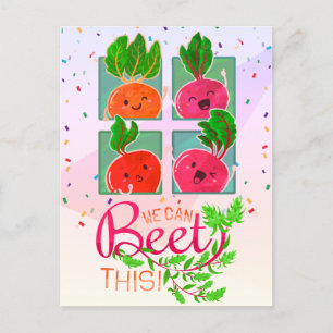 We kunnen dit krijgen Motivatie Citaat Pun Briefkaart