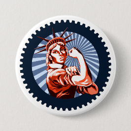 We kunnen dit samen doen ronde button 7,6 cm