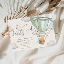We kunnen een groene uitnodiging tot Baby shower a