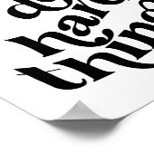 We kunnen harde dingen doen met Wave Font Poster (Hoek)