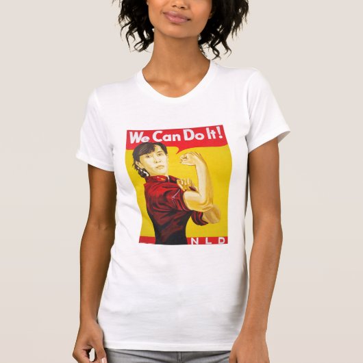 We kunnen het! - Ang San Suu Kyi T-Shirt (Voorkant)