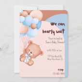 We kunnen het Baby shower-uitnodiging afwachten. Kaart (Voorkant)
