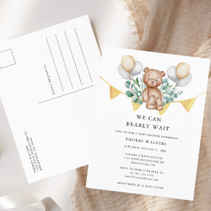 We kunnen het Baby shower van de Waterverf afwacht Uitnodiging Briefkaart