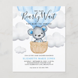 We kunnen het Baby shower van een blauwe ballonjon