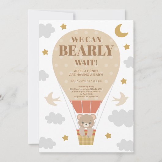 We kunnen het Baby shower van een jongen afwachten Kaart (Voorkant)