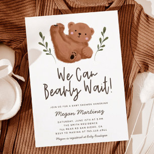 We kunnen het Baby shower van een jongen afwachten Kaart
