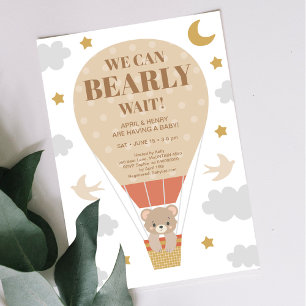We kunnen het Baby shower van een jongen afwachten Kaart