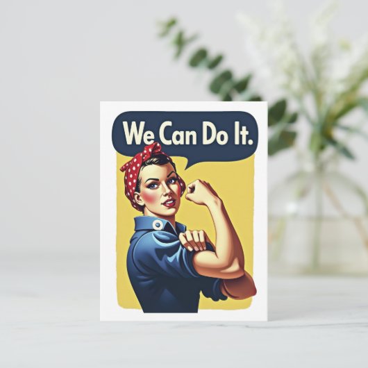 We kunnen het | Beroemd feminisme Briefkaart (Staand voorkant)