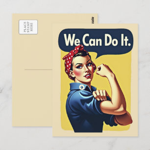 We kunnen het Beroemd feminisme Briefkaart