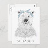 We kunnen het doen briefkaart (Voorkant / Achterkant)