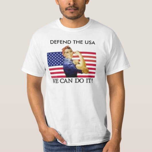 We kunnen het doen, DEFEND THE USA T-shirt (Voorkant)