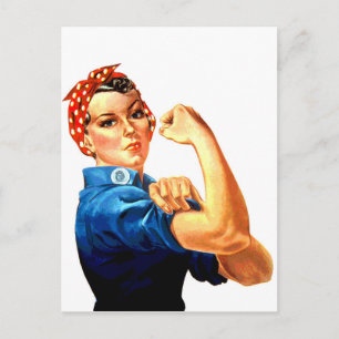 We kunnen het doen met de Riveter WII Propaganda Briefkaart