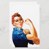 We kunnen het doen met de Riveter WII Propaganda Briefpapier (Voorkant / Achterkant)