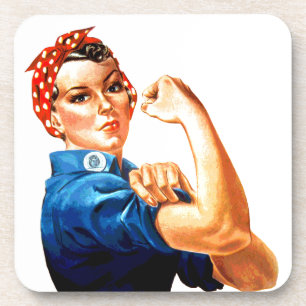 We kunnen het doen met de Riveter WII Propaganda Onderzetter