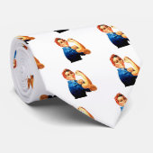 We kunnen het doen met de Riveter WII Propaganda Stropdas (Opgerold)