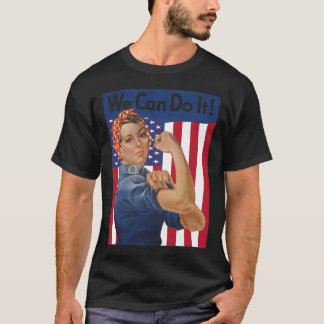 We kunnen het doen Rosie de Riveter Feminist USA F T-shirt