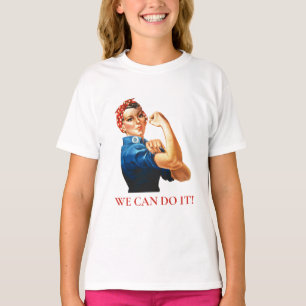 We kunnen het doen Rosie Riveter Women Power WWII T-shirt