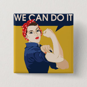 We kunnen het doen vierkante button 5,1 cm