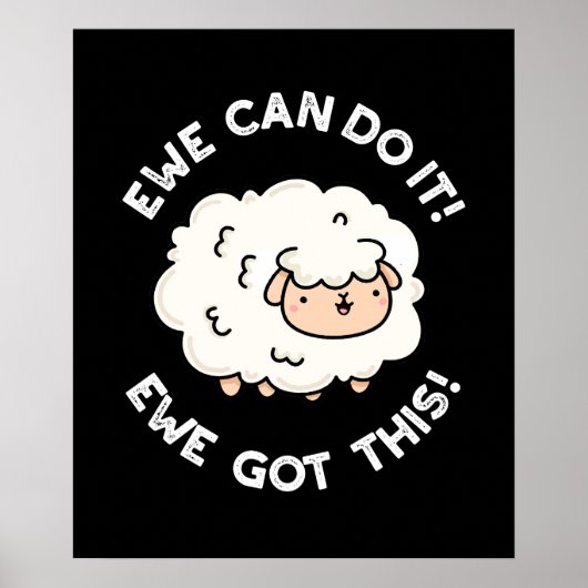 We kunnen het doen, we hebben een grappige schaap  poster (Voorkant)