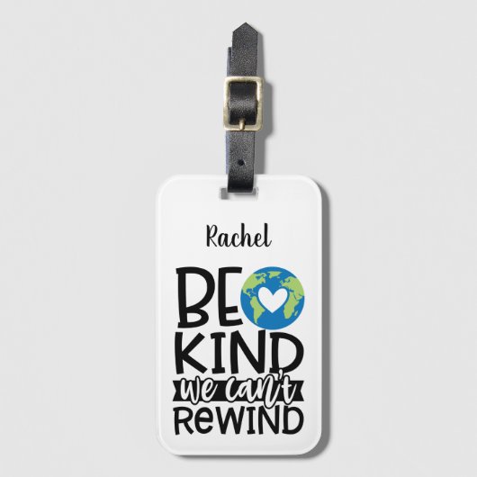 We kunnen het hart van de Aarde niet terugwinden Bagagelabel (Voorkant (verticaal))