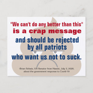 We kunnen het niet beter doen dan dit is een krap briefkaart