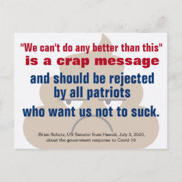 We kunnen het niet beter doen dan dit is een krap  briefkaart