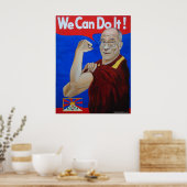 We kunnen het! - Poster Dalai Lama (Keuken)