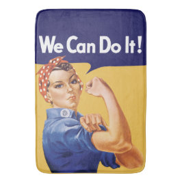 We kunnen het! Rosie de Riveter Badmat
