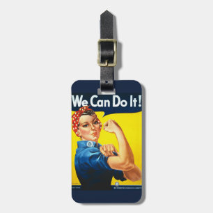 We kunnen het rosie de Riveter Bagagelabel