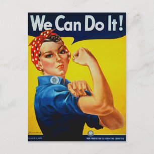 We kunnen het rosie de Riveter Briefkaart