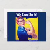 We kunnen het rosie de Riveter Briefkaart (Voorkant / Achterkant)