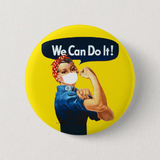 We kunnen het rosie de Riveter-drager doen. Ronde Button 5,7 Cm