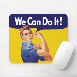 We kunnen het! Rosie de Riveter Muismat
