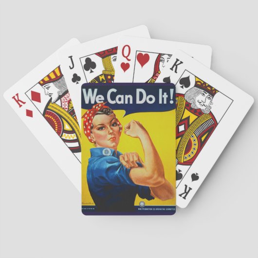 We kunnen het rosie de Riveter Pokerkaarten (Achterkant)