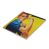 We kunnen het rosie de Riveter Tegeltje (Zijkant)