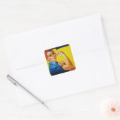 We kunnen het rosie de Riveter Vierkante Sticker (Envelop)