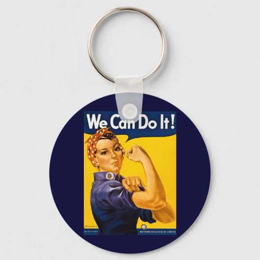 We kunnen het! Rosie de Riveter  WW2 Sleutelhanger (Voorkant)