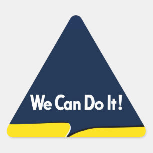 We kunnen het Rosie doen Driehoek Sticker