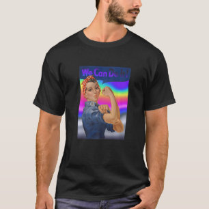 We kunnen het rosie Feminist Colorful Rave geloven T-shirt