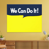 We kunnen het Rosie Graphic Bubble doen Canvas Afdruk (Insitu (Woonkamer))